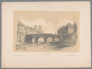 View of the Pont Saint-Michel in Paris (Fragments of Landscapes series)