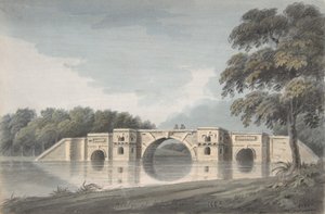 Bridge at Blenheim Palace recto, York Cathedral verso, 18th-19th century