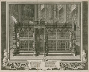 A Stately Monument in Memory of King Henry VII and His Queen by Hubert Francois Gravelot