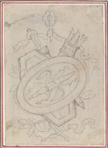 An Ornamental Trophy by Hubert Francois Gravelot