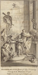Hannibal at Nine Years of Age, Swearing Enmity to the Romans by Hubert Francois Gravelot