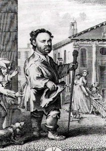 Owen Farrel (b.1716), the Irish Dwarf, engraved by James Hulett (d.1771), pub. in 1742 by Hubert Francois Gravelot