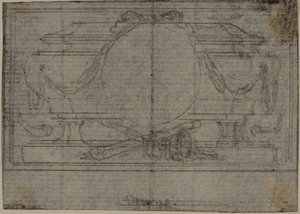 Study for Frontispiece Vignette in Tacitus "Tiberius, or The First Six Books of the Annals", Book IV by Hubert Francois Gravelot