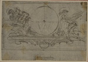 Study for En Tête Vignette in Tacitus "Tiberius, or The First Six Books of the Annals", Book VI by Hubert Francois Gravelot