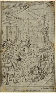Study for an illustration in Tacitus "Tiberius, or The First Six Books of the Annals" Book II, Vol. 1 by Hubert Francois Gravelot