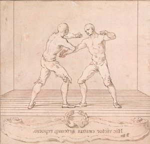 Two Prize Fighters by Hubert Francois Gravelot