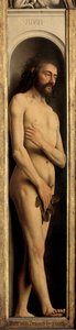 Adam (detail) by Hubert & Jan van (1390 1441) Eyck