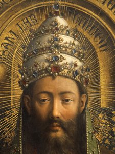 God the Father, central panel of the Ghent Altarpiece (detail)