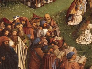 Adoration of the Mystic Lamb (detail) by Hubert & Jan van (1390 1441) Eyck