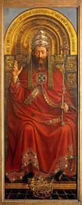 God the Father, central panel of the Ghent Altarpiece by Hubert & Jan van (1390 1441) Eyck