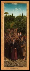 The Hermits, from the right side of the Ghent Altarpiece