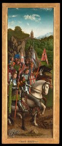 The Knights of Christ, from the left side of the Ghent Altarpiece by Hubert & Jan van (1390 1441) Eyck