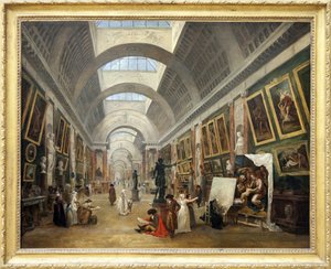 Design of the Grande Galerie du Louvre 1796 by Hubert Robert