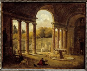 Fountain Under a Portico
