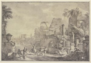 Heroic Landscape by Hubert Robert