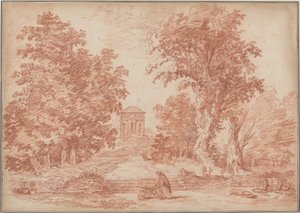 Italian Park with a Tempietto by Hubert Robert