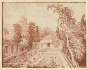 Pavilion in a Park by Hubert Robert
