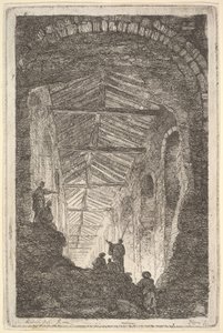 Plate 10: The Ancient Gallery: A Large Covered Gallery, Light Entering from the Back by Hubert Robert
