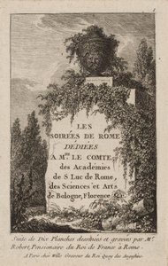 Plate One from Evenings in Rome