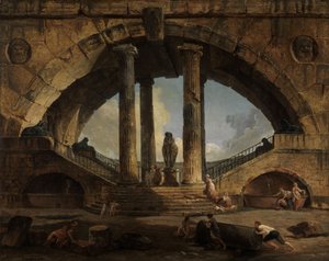 Roman Fantasy View by Hubert Robert