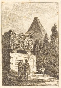 The Sarcophagus by Hubert Robert