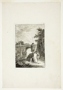 The Triumphal Arch, plate eight from Les Soirées de Rome by Hubert Robert