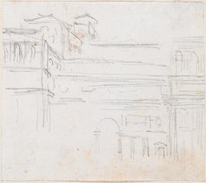 Villa Medici by Hubert Robert