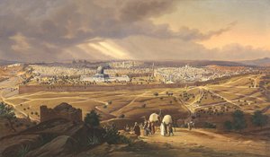 View of Jerusalem by Hubert Sattler