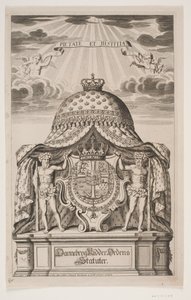 Title Page for the Statutes of the Order of the Elephant by Hubert Schaten
