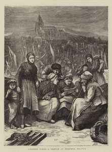 Anxious Times, a Sketch at Treport, France