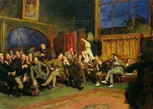 Evening in the Studio with My Students by Hubert von Herkomer