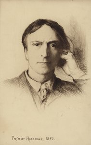 Self Portrait of British Artist Hubert Herkomer by Hubert von Herkomer