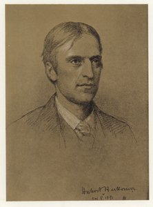 Self Portrait of Hubert Herkomer by Hubert von Herkomer