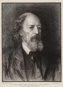 The Late Alfred Lord Tennyson, DCL, Poet Laureate by Hubert von Herkomer