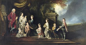 John 2nd Earl of Egmont and His Family, c.1770 by Hugh Barron