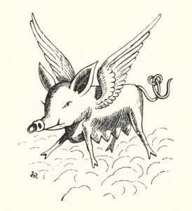 Flying pig by Hugh Rowley