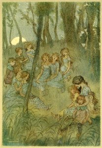 And Nightly Meadow Fairies, Look You Sing, from The Merry Wives of Windsor by Hugh Thomson