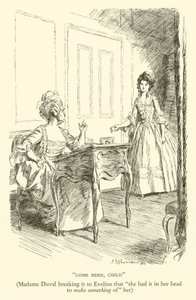 Come Here, Child, Madame Duval Breaking It to Evelina That 