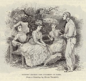 Country Cricket - The Judgment of Paris by Hugh Thomson