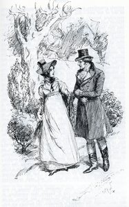 Emma and Mr. Knightley (Illustration) by Hugh Thomson