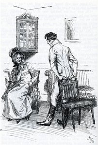 Emma and Mr. Knightley (illustration) by Hugh Thomson