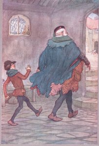 Exeunt Falstaff and Robin by Hugh Thomson