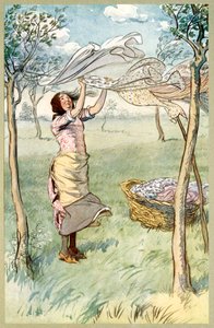 I Wash, Wring... And Do It All Myself, from The Merry Wives of Windsor, pub. 1910 by Hugh Thomson