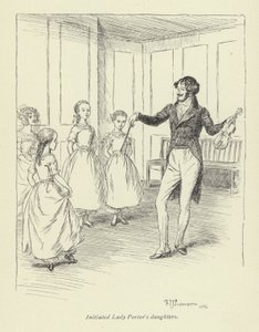 Illustration for Amos Barton by Hugh Thomson