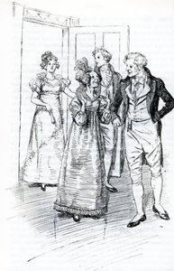 The Ball at the Inn of the Crown (illustration) by Hugh Thomson