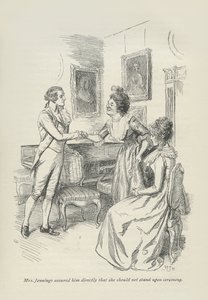 Mrs Jennings Assured Him Directly That She Should Not Stand Upon Ceremony by Hugh Thomson