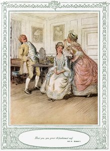 She Stoops to Conquer by Hugh Thomson