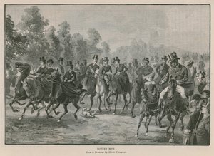 Rotten Row, Hyde Park, London by Hugh Thomson
