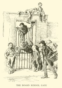 The Board School Gate by Hugh Thomson