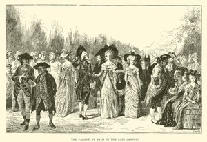 The Parade at Bath in the Last Century by Hugh Thomson